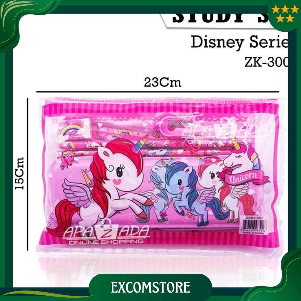 

Apazada - Paket Alat Tulis Study Set Karakter Zk-3000 Perlengkapan Sekolah Stationery Set Pouch Best Seller