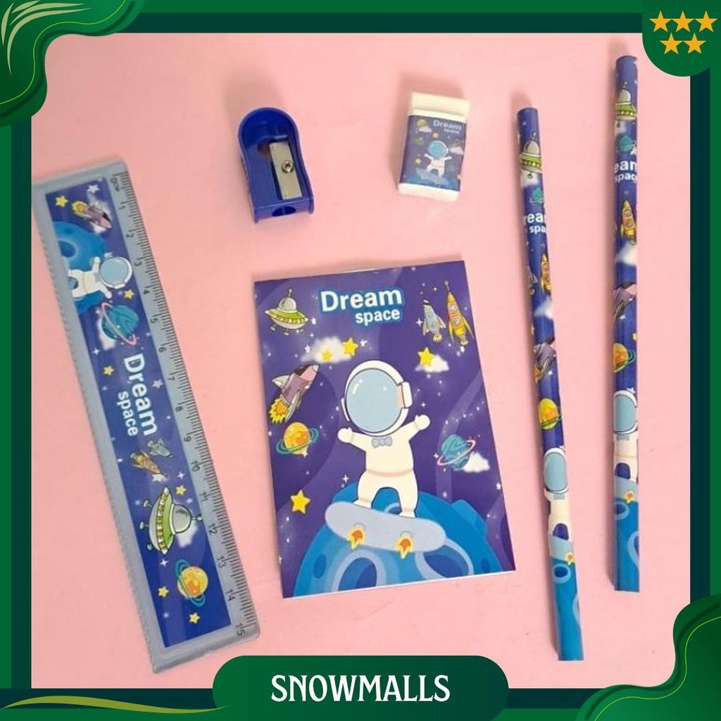 

Alat Tulis Stationary Set+ Box Viral Space Shark Sea Sanrio Cinnamoroll Kuromi Melody Bingkisan Souvenir Anak Promo