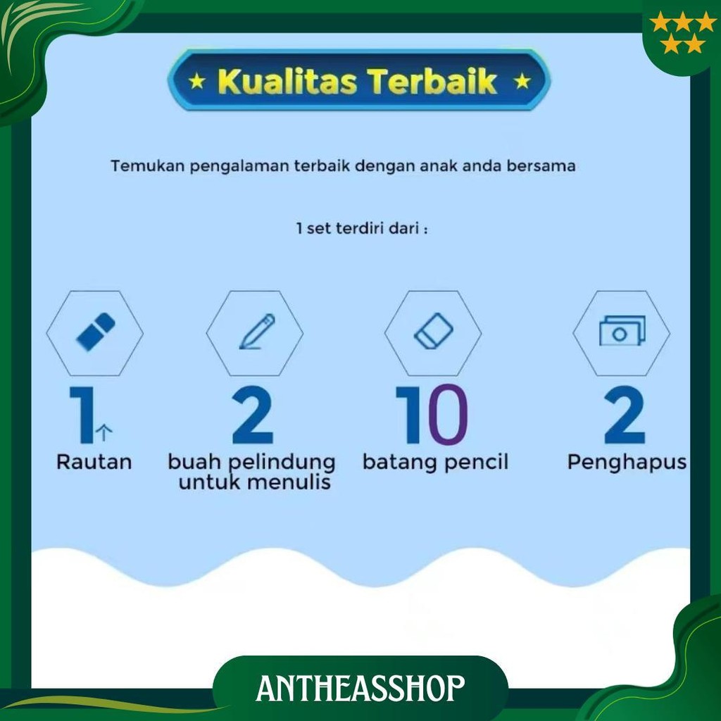 

Study Set / Stationery Set Deli 4 In 1 Rautan Pensil 12Pcs Pensil 2 Penghapus Dan 2 Penutup Pensil Best Seller