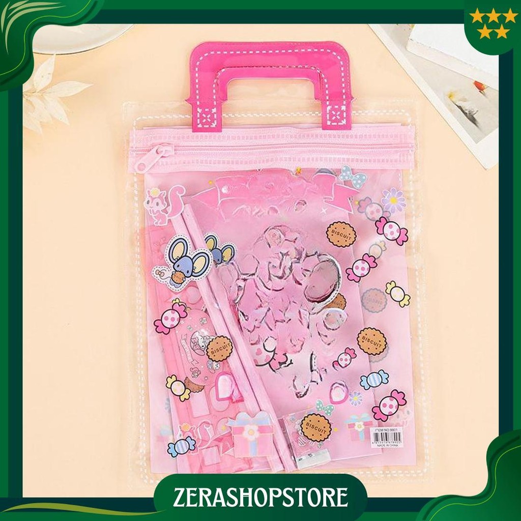 

Alat Tulis Satu Set 6 In 1 Stationary Sekolah Karakter Kartun Murah Lucu Pouch Hadiah Anak - Gg0351 Gratis Ongkir