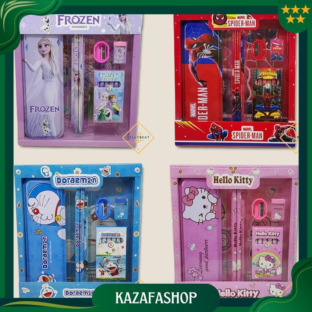

Stationery Paket Alat Tulis Set Karakter 8015 / Suvenir Ulang Tahun Promo 4.4