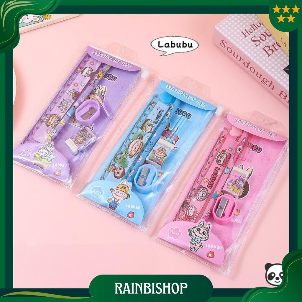 

Alat Tulis Satu Set 6 In 1 Stationary Sekolah Karakter Kartun Murah Lucu Pouch Hadiah Anak - Gg0351 Promo 4.4
