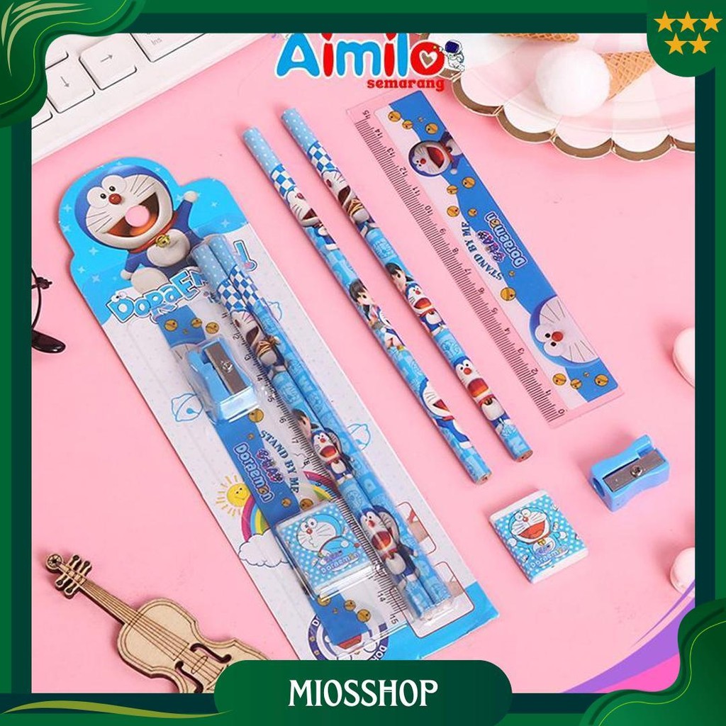 

Aimilo Set Alat Tulis Anak Sekolah Karakter Lucu I Paket Alat Tulis Penghapus Pensil Rautan Penghapus Best Seller