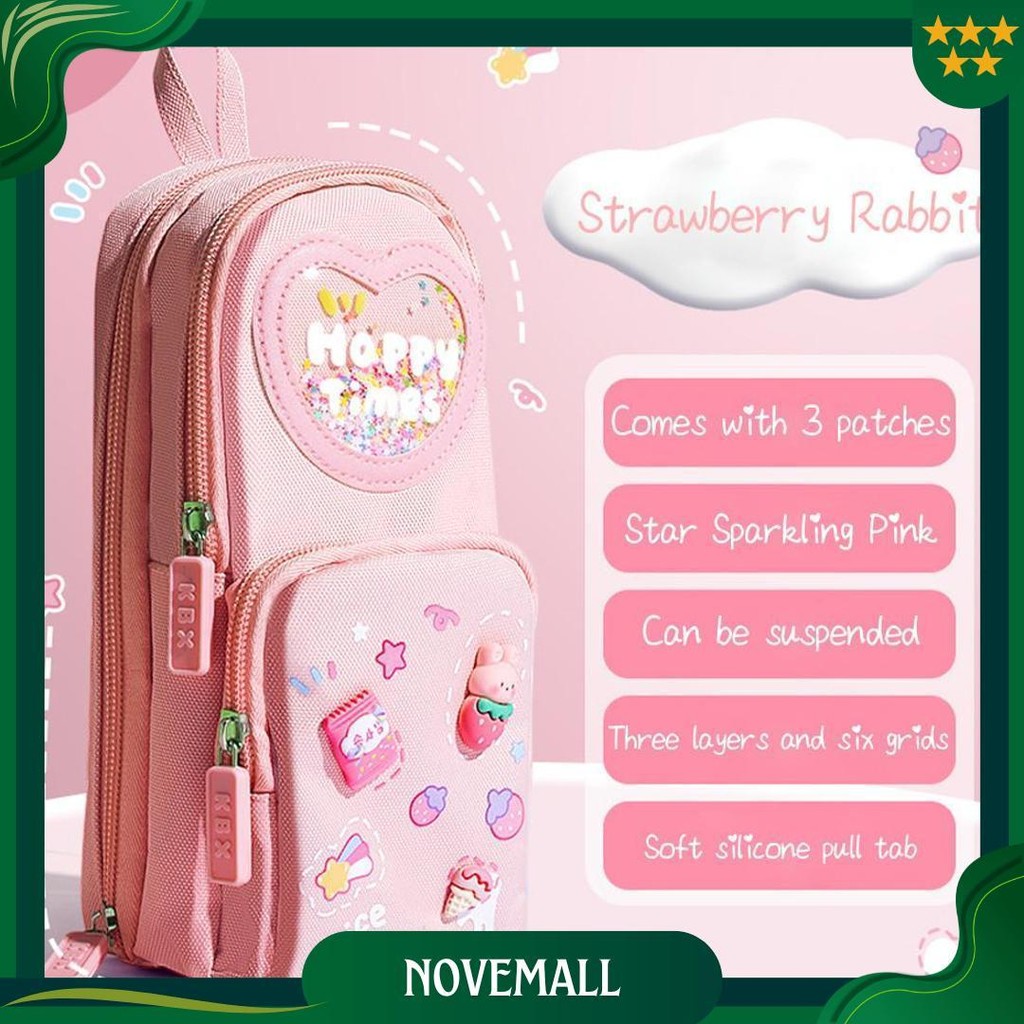 

Kotak Pensil Anak Sekolah 6 Ruang / Kapasitas Besar Pencil Case / 3D Anak Perempuan Lucu Besar Promo 4.4