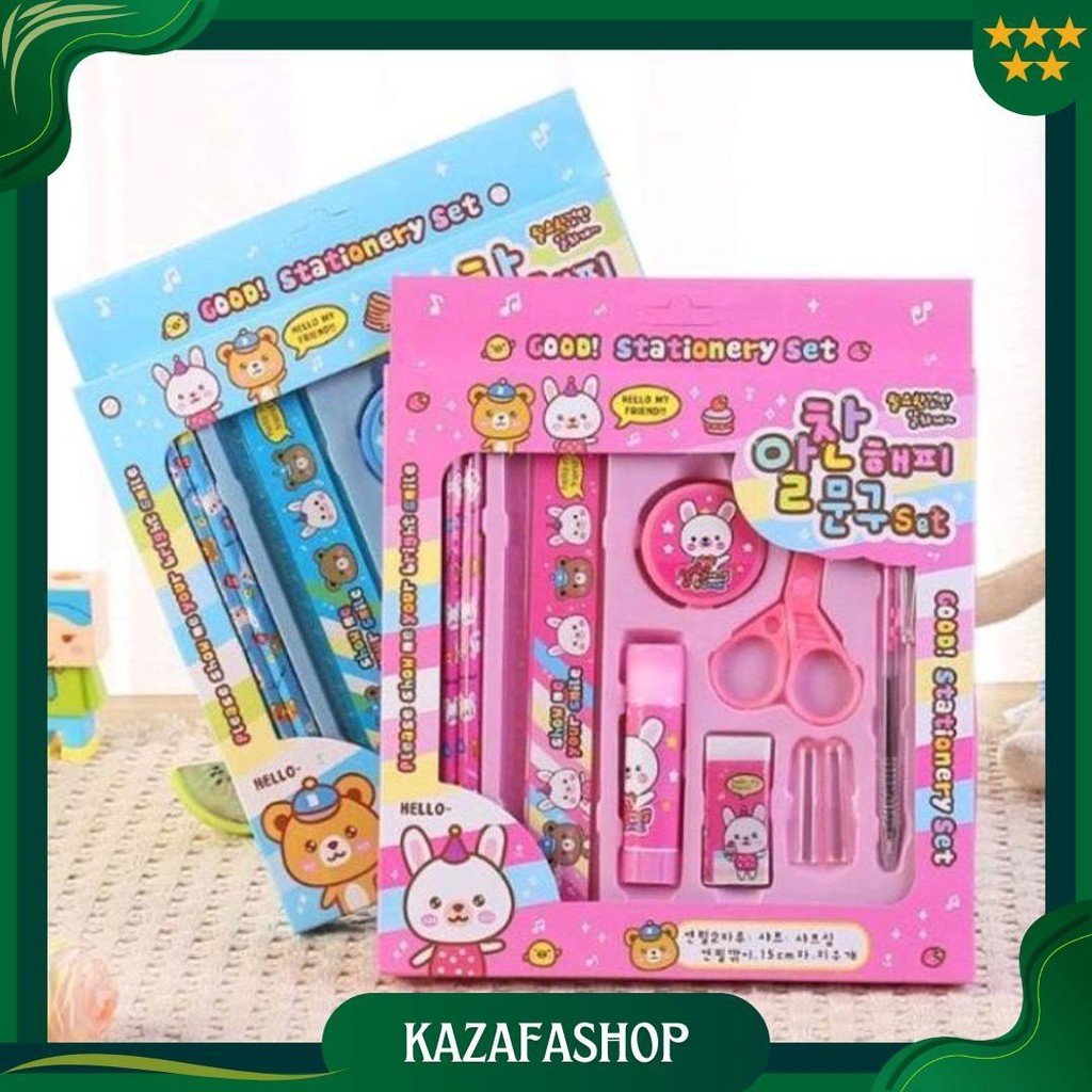 

Alat Tulis Set 8In1 / Set Alat Tulis Anak / Paket Alat Tulis - 2019 Cod