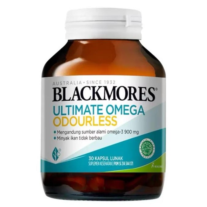 Blackmores Ultimate Omega 30 Kapsul Minyak Ikan Omega 3 Alami Odorless TEG