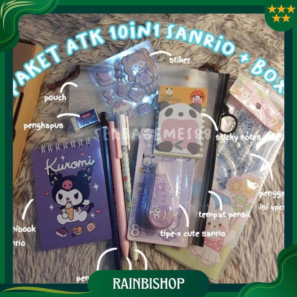 

Serbagemes88 - Set Alat Tulis 10 In 1 Lengkap Sanrio Melody / Stationery Untuk Souvenir Hadiah / Hampers Kado Gift Sekolah / Hampers Wisuda Ulang Tahun / Alat Tulis Paket/Alat Tulis Murah /Paket Anak Unik Bermanfaat/Box Kado Perempuan Laki Laki/Buku Tulis