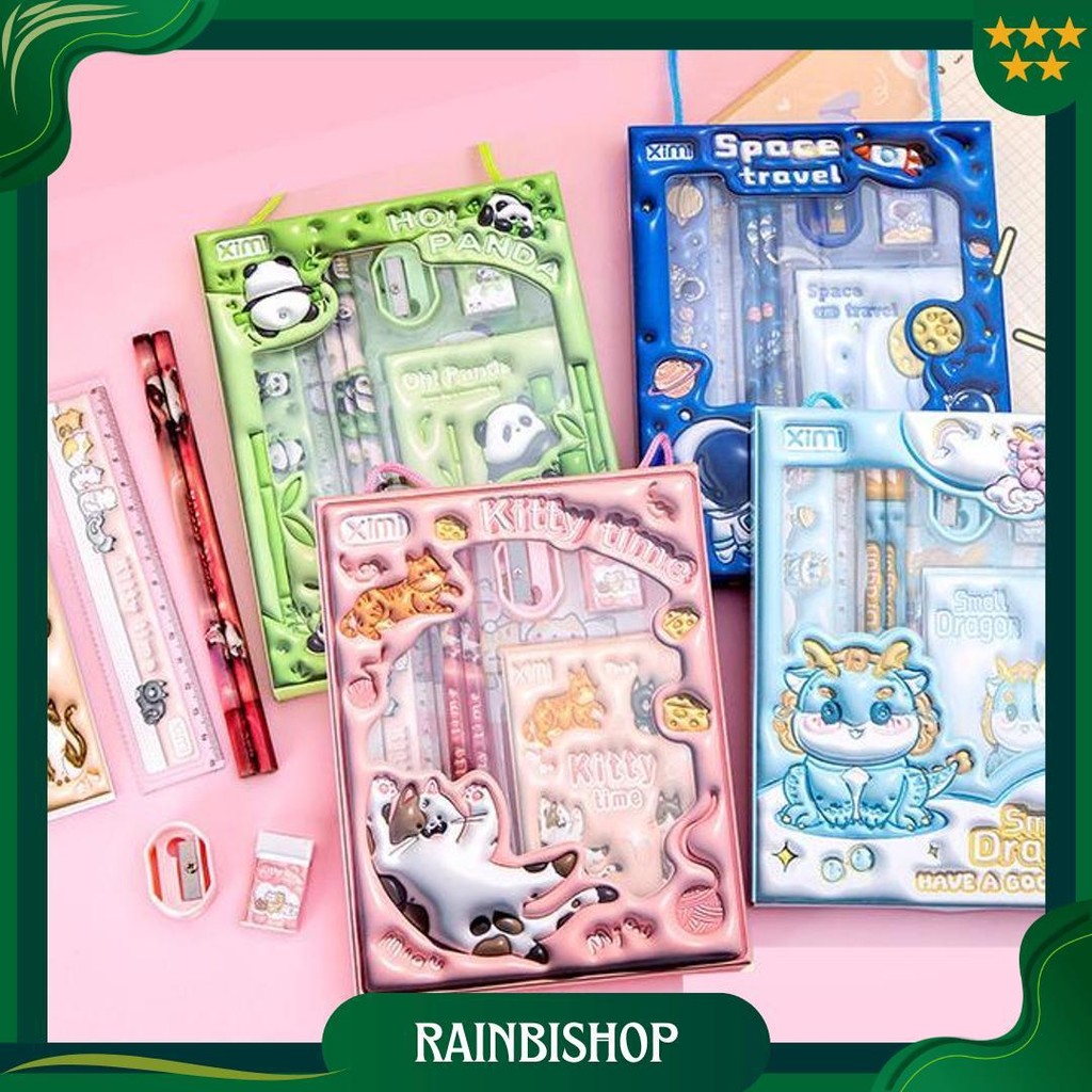 

[Karakterku] Set Alat Tulis Anak Sekolah Siswa Paket Lengkap Stationery Motif Lucu Pensil Kotak Pensil Cute Stationery Untuk Hadiah Souvenir Murah Terbaru Studyset-Ximi Promo 4.4
