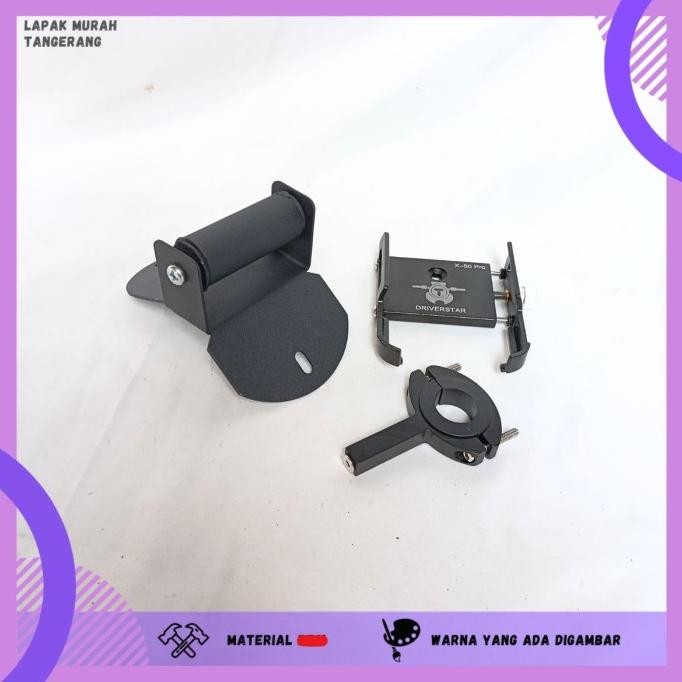 Terlaris Paket Holder Hp Breket Bracket Gps Holder Hp Motor Yamaha Xmax New Xmax Old Connected Cover