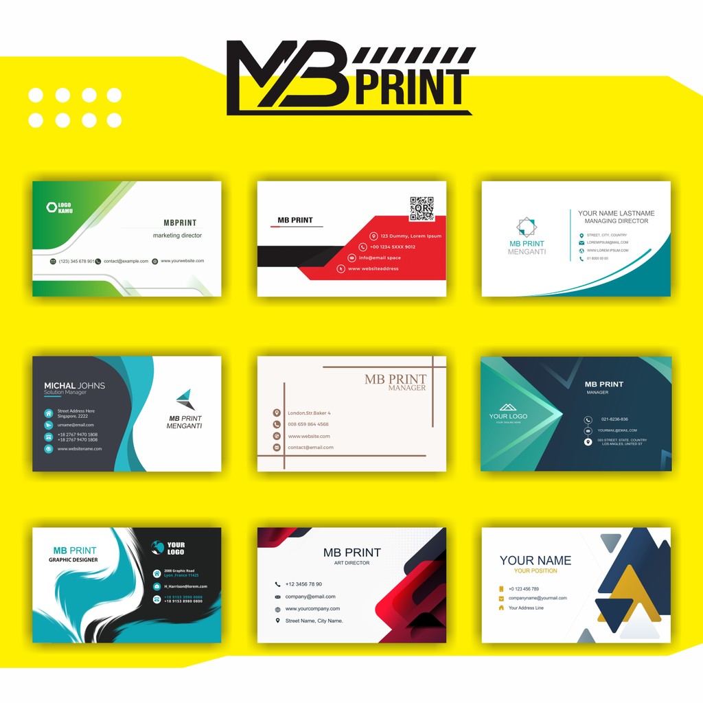 

Cetak Kartu Nama / Business Card / Kartu Nama 100 PCS