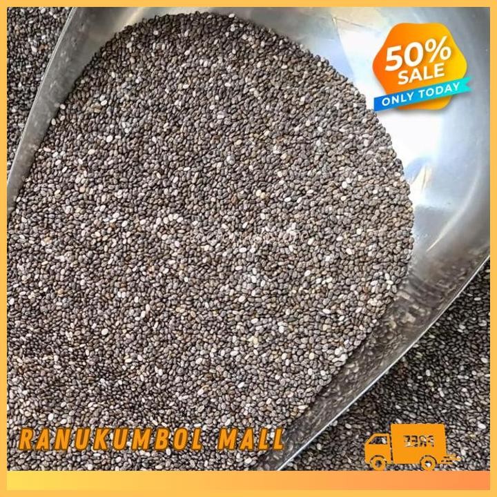 

SEED 500GR CHIA SEEDS KUALITAS PREMIUM ORGANIC BLACK CHIA RANU KUMBOL MALL DIJAMIN GRATIS ONGKIR!!