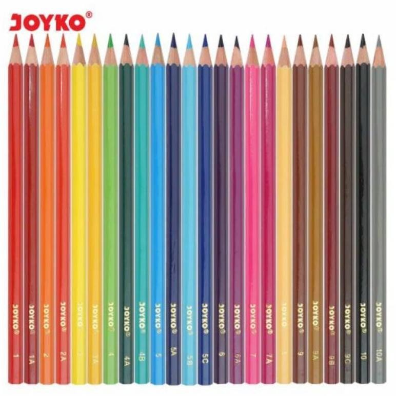 

Mega Sale Pensil Warna Panjang / Color Pencil Joyko Cp-101 24Warna / Cp-100 12Warna