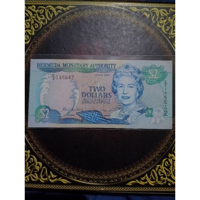 Uang Bermuda 2 dollar 2000 xf