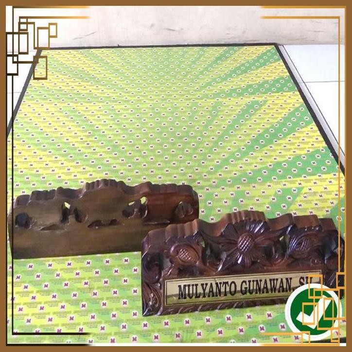 [MCV] PAPAN NAMA MEJA UKIR KAYU - PAPAN NAMA MEJA CUSTOM - NAMA KAYU