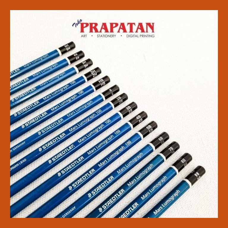 

[ PERALATAN LUKIS / GAMBAR ] PENSIL STAEDTLER MARS LUMOGRAPH / STAEDTLER PENCIL PACKING AMAN