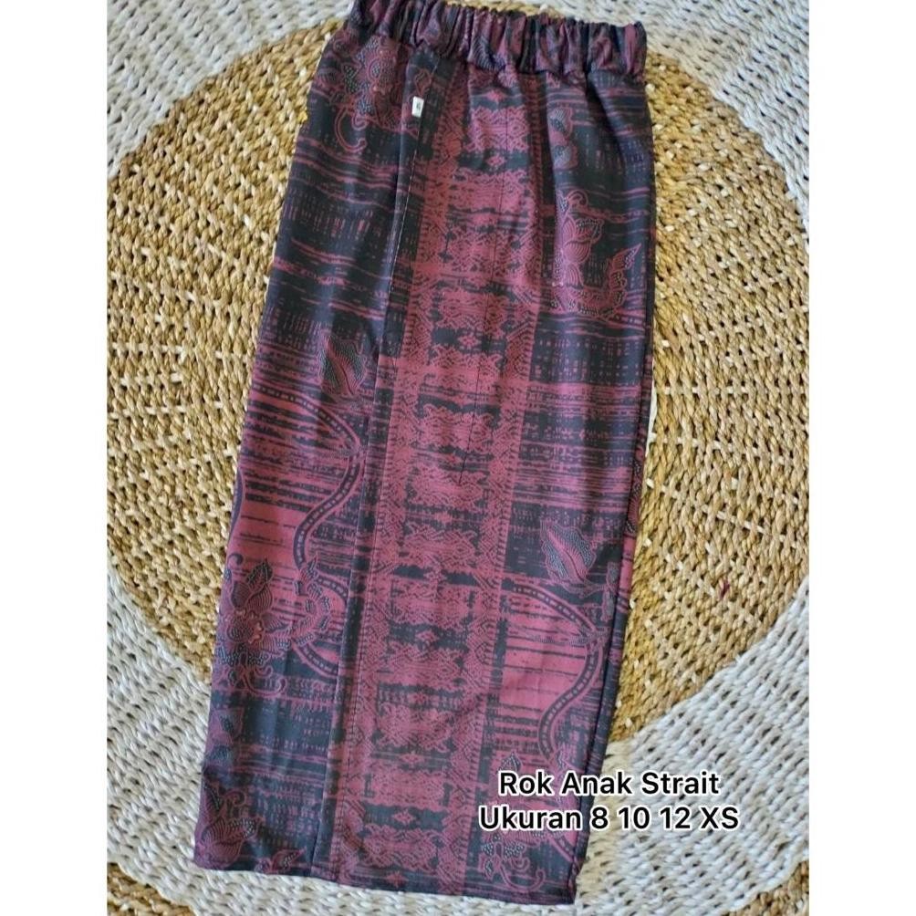 GHJ Rok Batik Anak Kartinian Kondangan Kekinian Kamen Bali Anak Jadi Bahan Moscrepe Strait Melar Baw