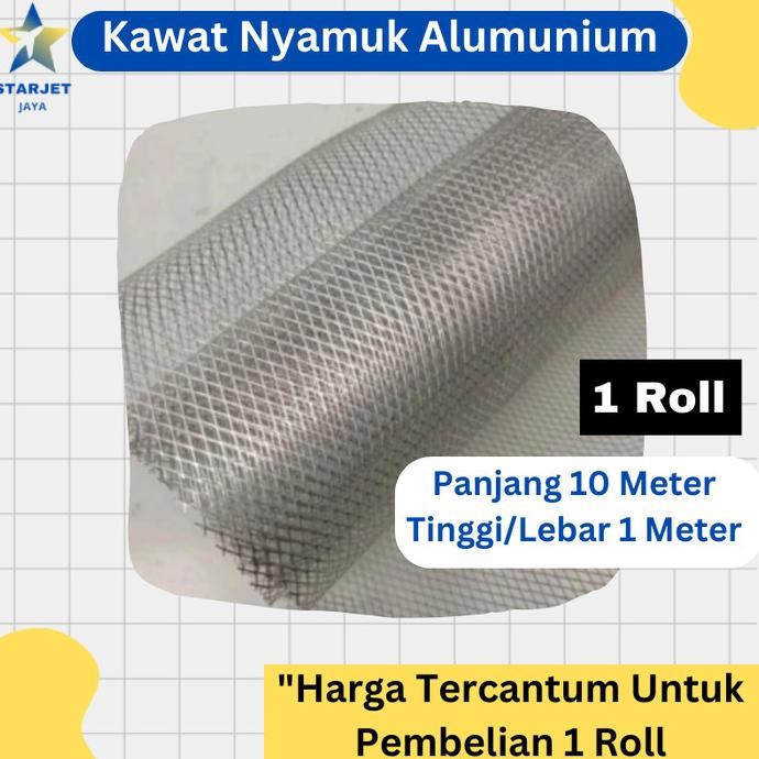 Kawat Kasa Jaring Nyamuk Ventilasi Jendela Alumunium Tebal Per Roll Original Dan Terpercaya