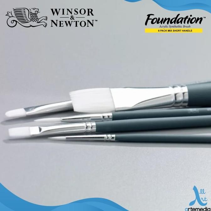 

Kuas Lukis Winsor & Newton Foundation Set 6 Mix White Brush Sh Original Dan Terpercaya