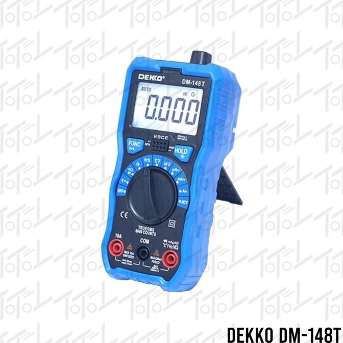 TERBARU - Dekko DM-148T Digital Multimeter / Multimeter Digital DM148T Plus NCV