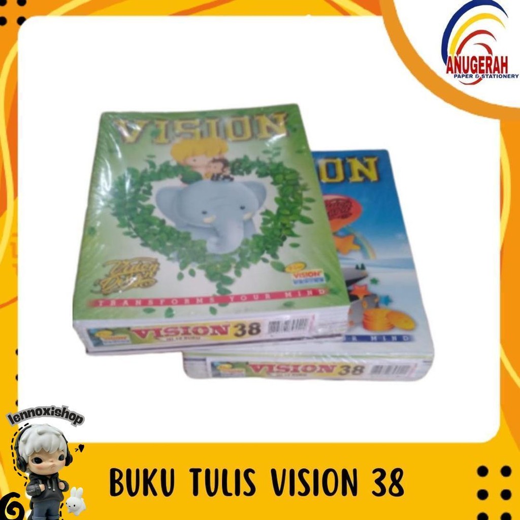 

Buku Tulis Vision 38 (Pak) Isi 10 Buku Per Paket Kilat
