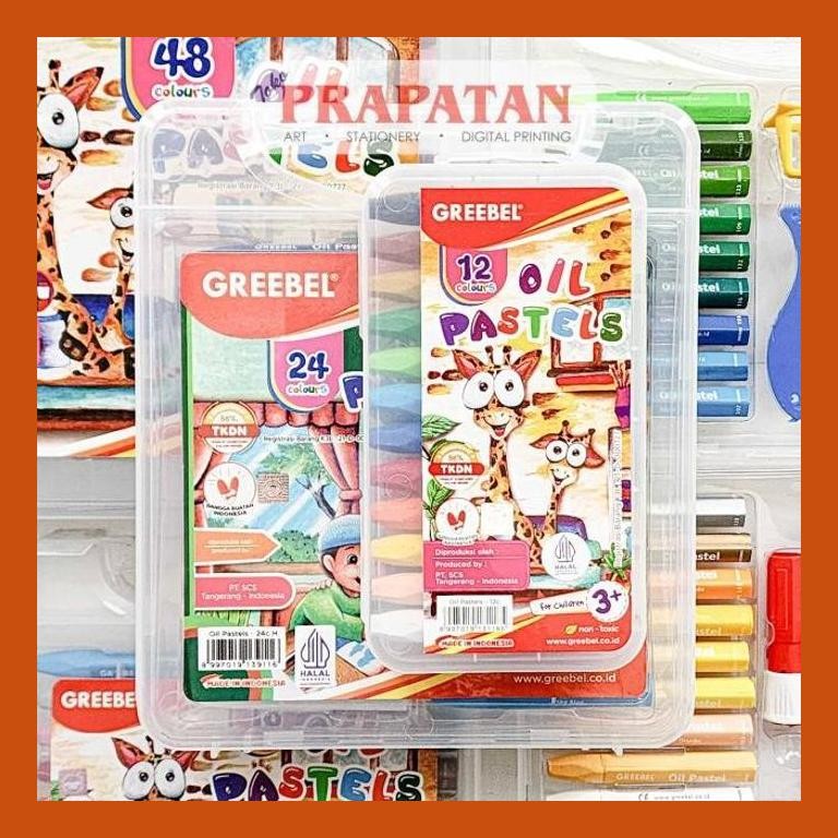

[ PERALATAN LUKIS / GAMBAR ] CRAYON GREEBEL OIL PASTEL 12 WARNA COD