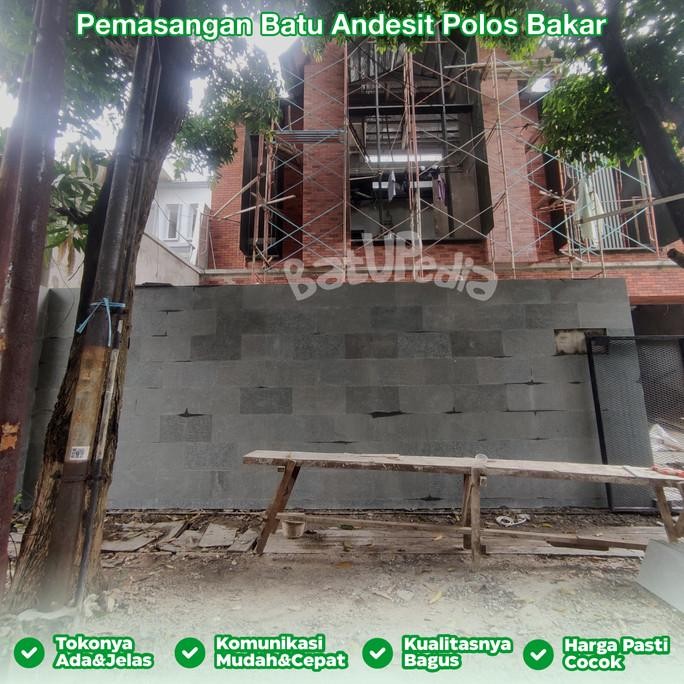 Batu Alam Andesit Flamed Cocok Untuk Dinding, Lantai, Kolam Minimalis h32s