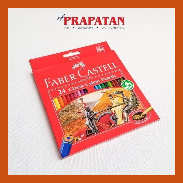 

[ PERALATAN LUKIS / GAMBAR ] PENSIL WARNA FABER CASTELL CLASSIC 24 WARNA SIAP KIRIM