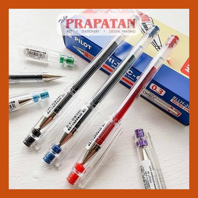 

[ PERALATAN LUKIS / GAMBAR ] PILOT HI-TEC MICRO FINE ROLLER BALL PEN 0.3MM BLLH-20C3 | PULPEN PENA COD