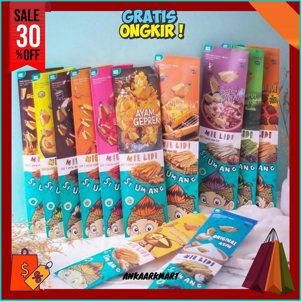 

Mie Lidi Si Umang 130 Gram / 30 Cm Original Produk