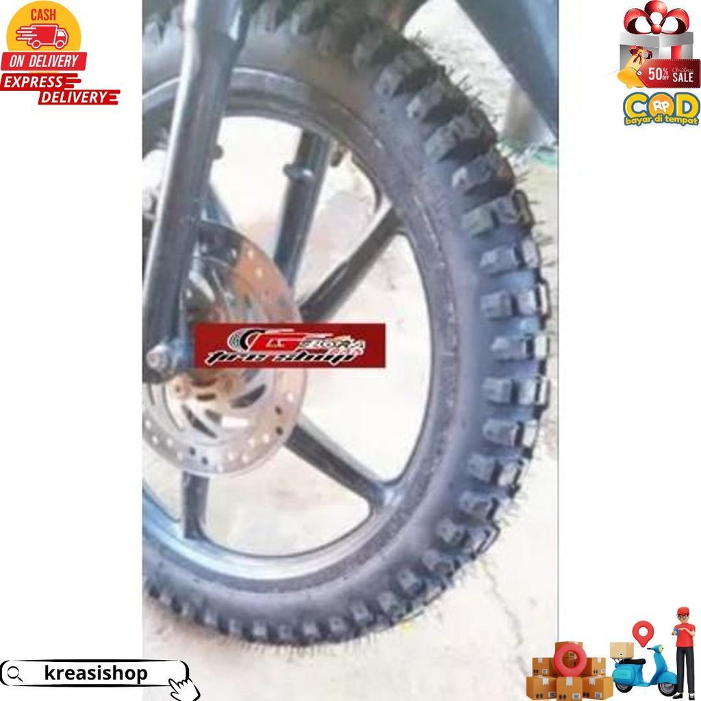 Promo Sepasang (2) Ban Cros Cangkul 250-17 & 275-17 Ban Cangkul Ban Cros Ban Ring 17 Ban Bebek Trail