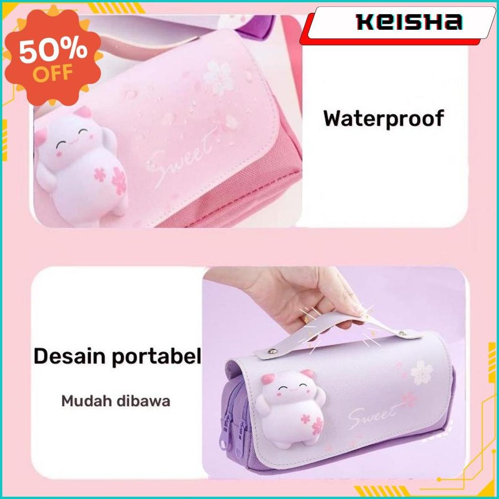 

Tempat Pensil Squishy Cute Tas Pensil Multifungsi Dekompresi Kotak Pensil Lucu Besar Unik Pencil Case 3D Cute Waterproof Untuk Sekolah Kantor Pelajar Large Capacity Pencil Bag Kotak Pensil Anak Handle Design Cod