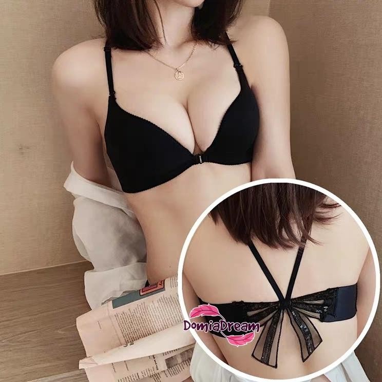jg-8 Bra Push Up Wanita Model Belakang Pita Cantik Original