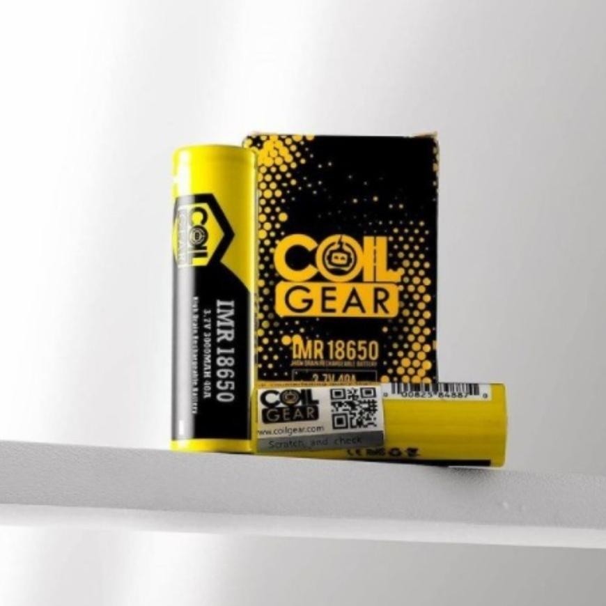 vb-8 BATERAI 18650 ORIGINAL COIL GEAR KUNING 3000mAh Terlaris