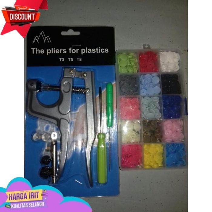 DISKON SNAP PLIERS PLASTIK / ALAT PASANG KANCING JEPRET PLASTIK / TANG KANCING SNAP / SNAP BUTTON