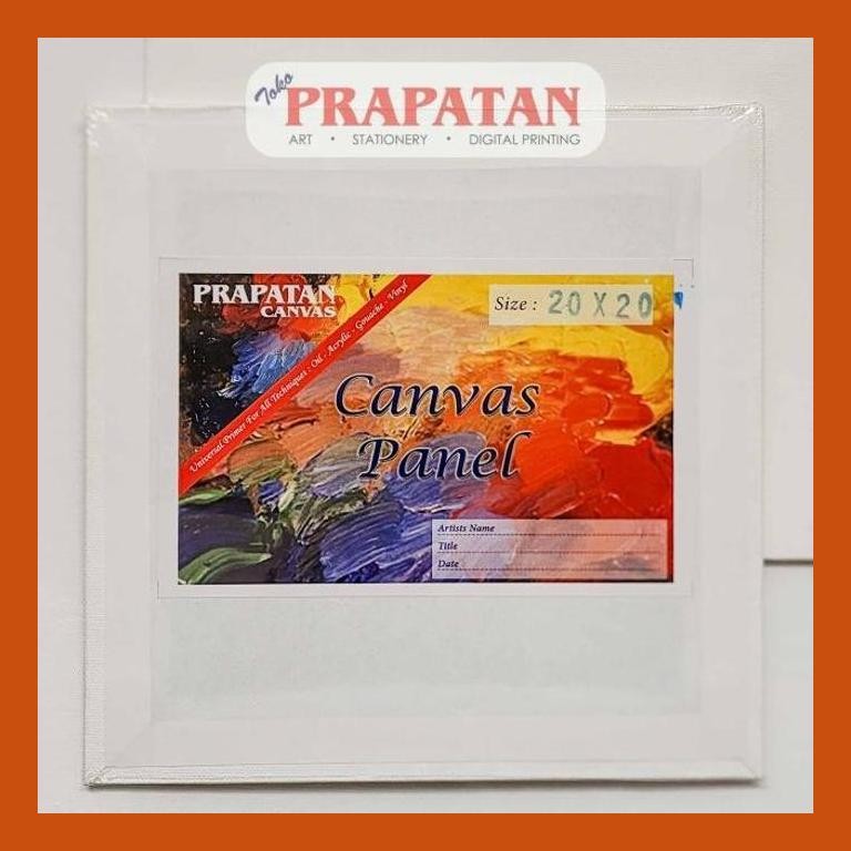 

[ PERALATAN LUKIS / GAMBAR ] CANVAS PANEL PRAPATAN 20X20CM / KANVAS LUKIS PANEL GOOD QUALITY