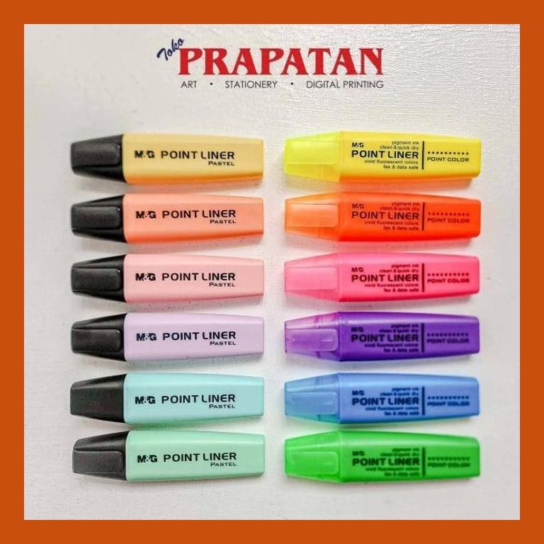 

[ PERALATAN LUKIS / GAMBAR ] M&G POINT LINER HIGHLIGHTER PASTEL FLUORESCENT SIAP KIRIM