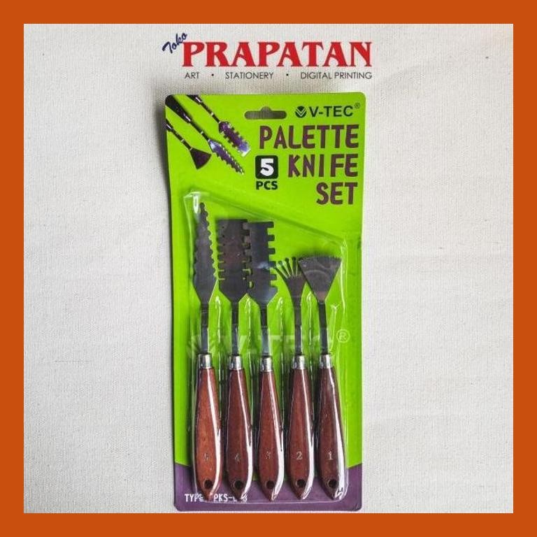 

[ PERALATAN LUKIS / GAMBAR ] V-TEC PALETTE KNIFE SET PKS008 / PISAU PALET V-TEC PACKING AMAN