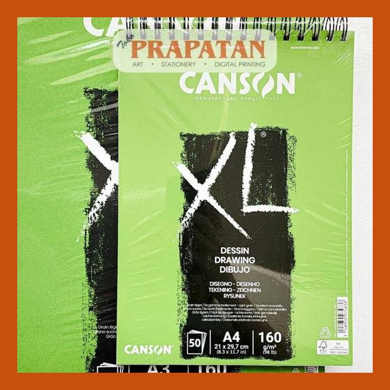 

[ PERALATAN LUKIS / GAMBAR ] CANSON XL DESSIN DRAWING BOOK | BUKU GAMBAR HITAM COD