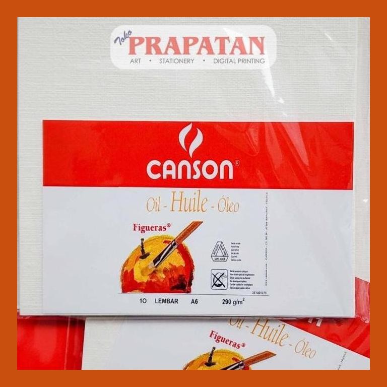 

[ PERALATAN LUKIS / GAMBAR ] CANSON OIL FIGUERAS CANVAS PAPER 290GSM | OIL & ACRYLIC PAPER COD