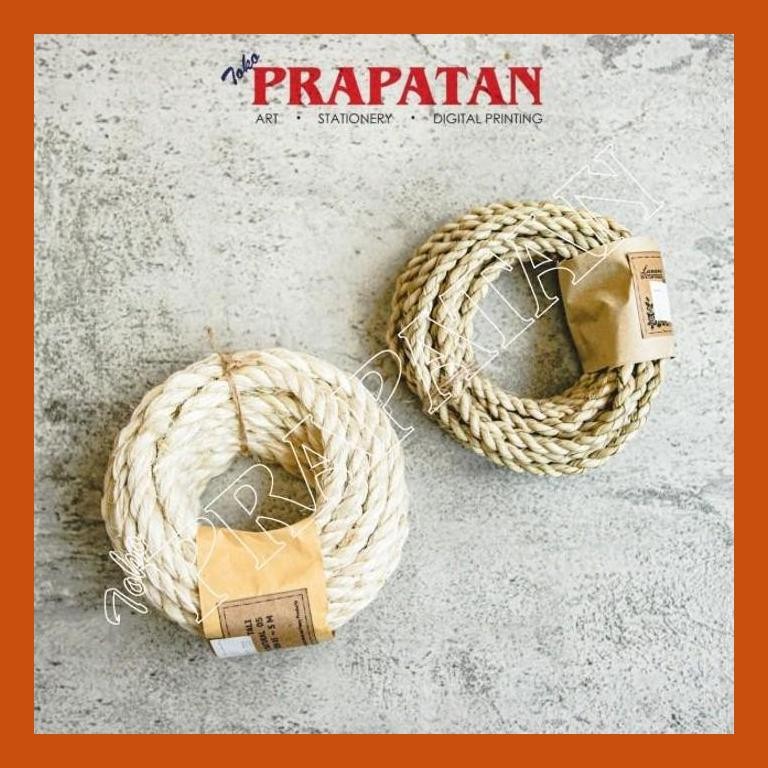 

[ PERALATAN LUKIS / GAMBAR ] TALI RAMI & PANDAN NATURAL 5 METER / TALI GONI COD