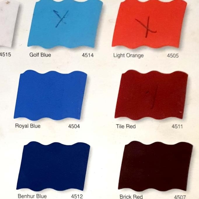 Cat Genteng Supralux Junior 4 Kg / Bak Kolam Asbes gol