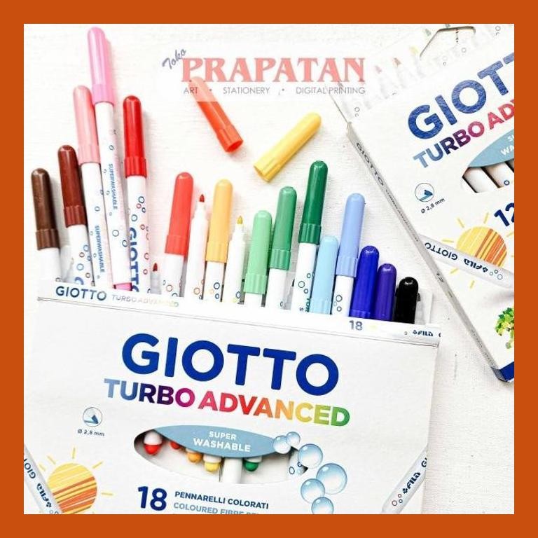 

[ PERALATAN LUKIS / GAMBAR ] GIOTTO TURBO ADVANCED FINE TIP FELT PENS | PENA WARNA GOOD QUALITY
