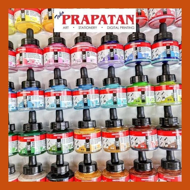 

[ PERALATAN LUKIS / GAMBAR ] AMSTERDAM ACRYLIC INK 30ML PART 2 | TINTA AKRILIK PACKING AMAN