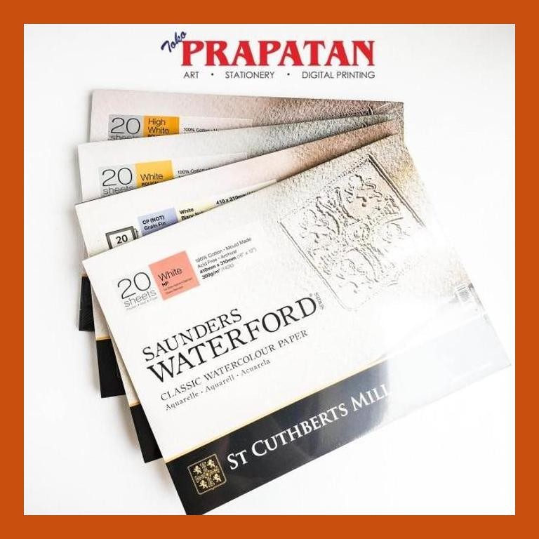 

[ PERALATAN LUKIS / GAMBAR ] SAUNDERS WATERFORD WATERCOLOR BLOCK 410X310MM GOOD QUALITY