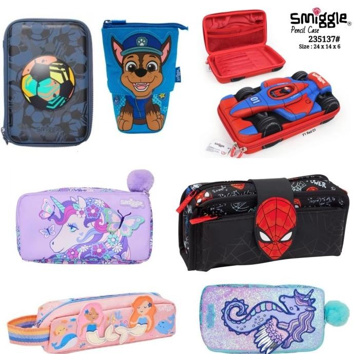 

NEW Smiggle Pencil Case Set Tempat Pensil Kotak Pensil Unicorn Black Pink