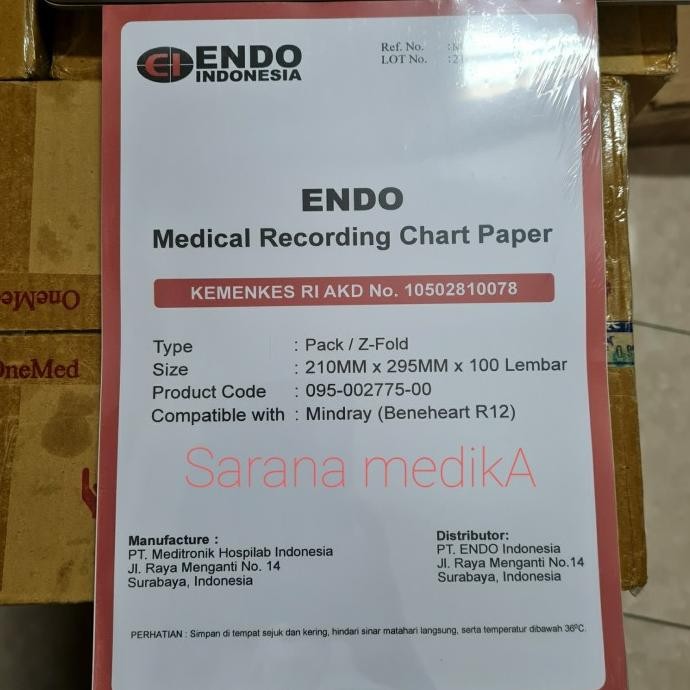 Paper ECG R12 Mindray/Mindray Kertas EKG R 12