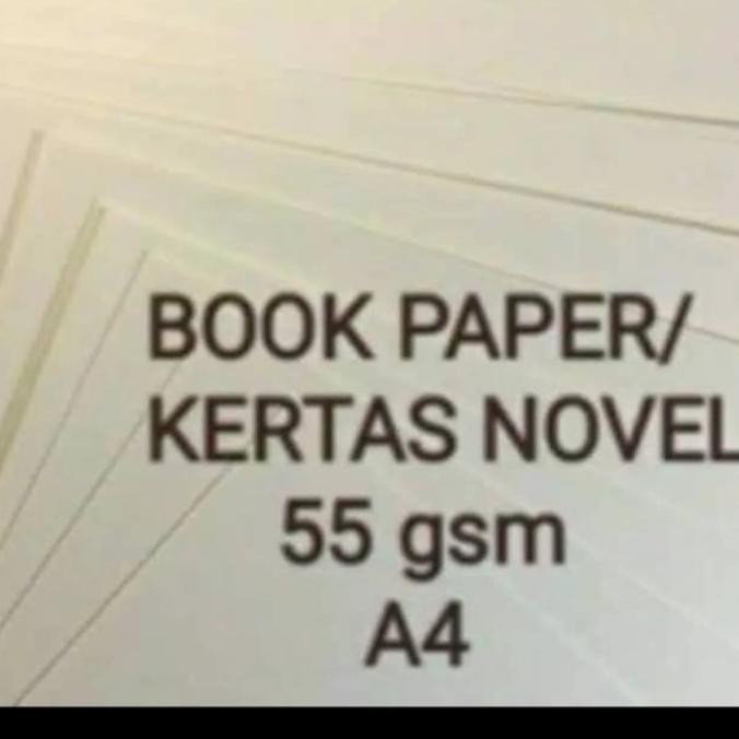 

kertas book paper /kertas novel 55 GSM ukuran A4 isi 500 lembar