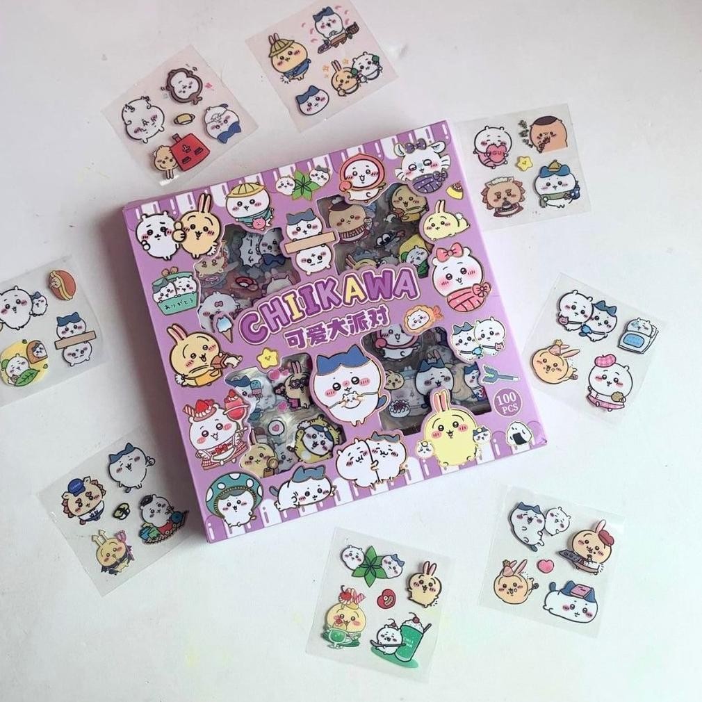 

sd-5 CHIIKAWA STICKER BOX ISI 100 PCS stiker BERGAMBAR Terlaris