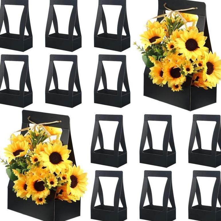 

fg-7 10pcs Flower Box DIY Kotak Bunga Kotak Tenteng Bunga Portable Tas Bunga Tenteng Kotak Tenteng Bunga Termurah