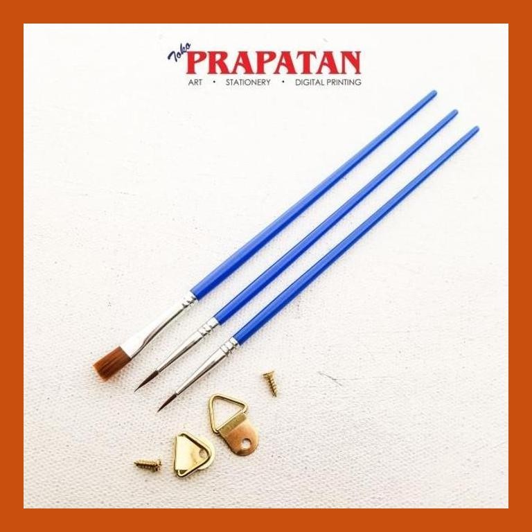 

[ PERALATAN LUKIS / GAMBAR ] KUAS LUKIS SET 3PCS PAINT BY NUMBER GOOD QUALITY